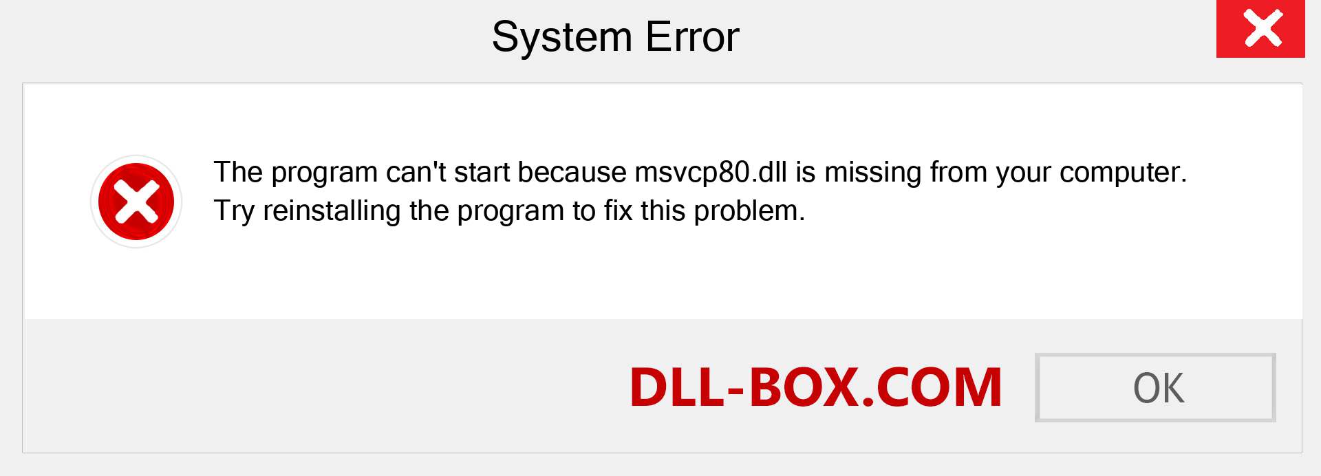  msvcp80.dll file is missing?. Download for Windows 7, 8, 10 - Fix  msvcp80 dll Missing Error on Windows, photos, images